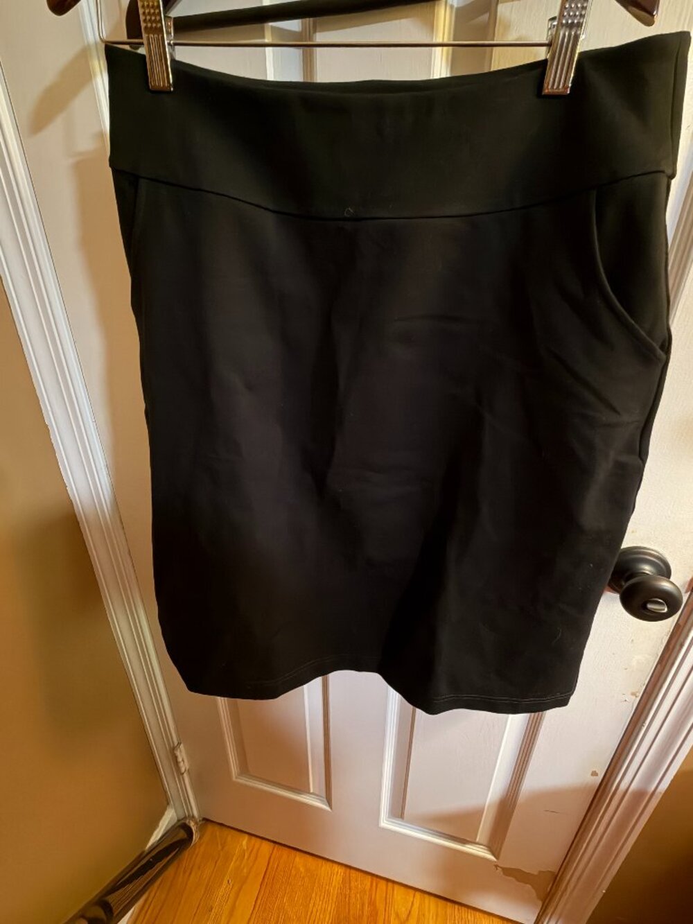 Betabrand Black Skort Size Large Athletic Travel Golf Skirt Shorts With Pockets